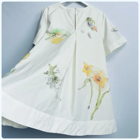 NWT Anthropologie The Swan Gossip Emmy Short-Sleeve Swing Mini Dress, XL - Picture 12 of 17